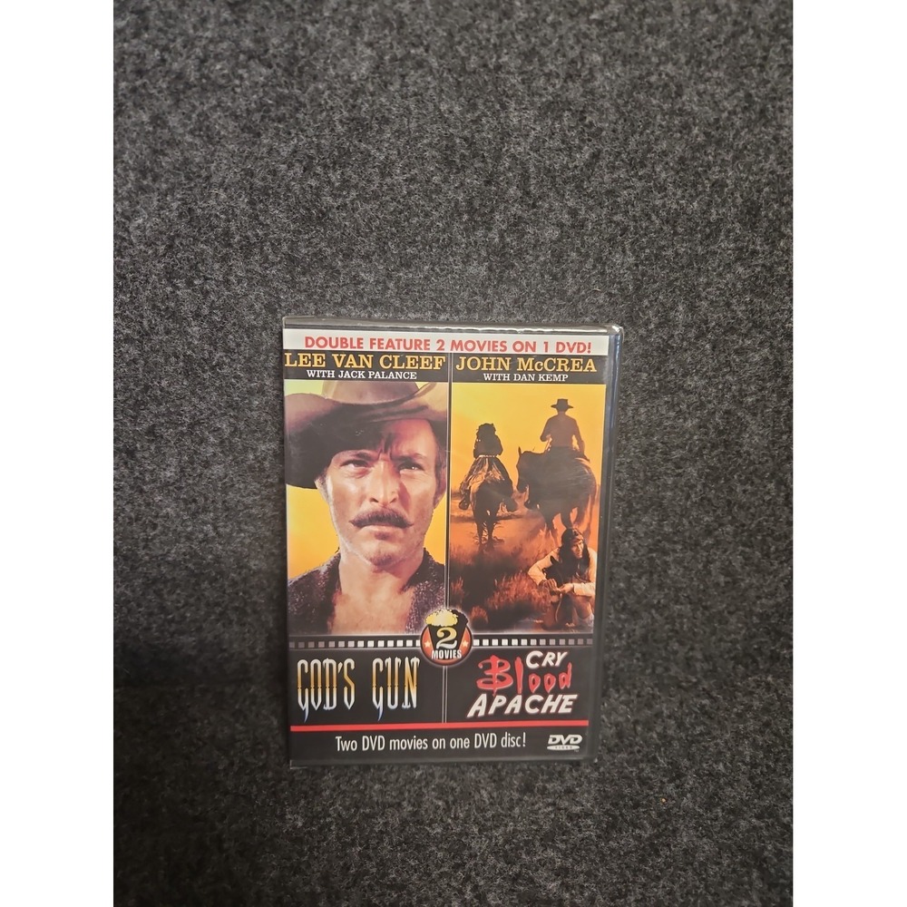 Gods Gun Cry Blood Apache DVD 2008 Double Feature Lee Van Cleef Jack Palance NEW